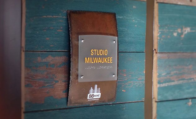 88.9 Radio Milwaukee interior signage