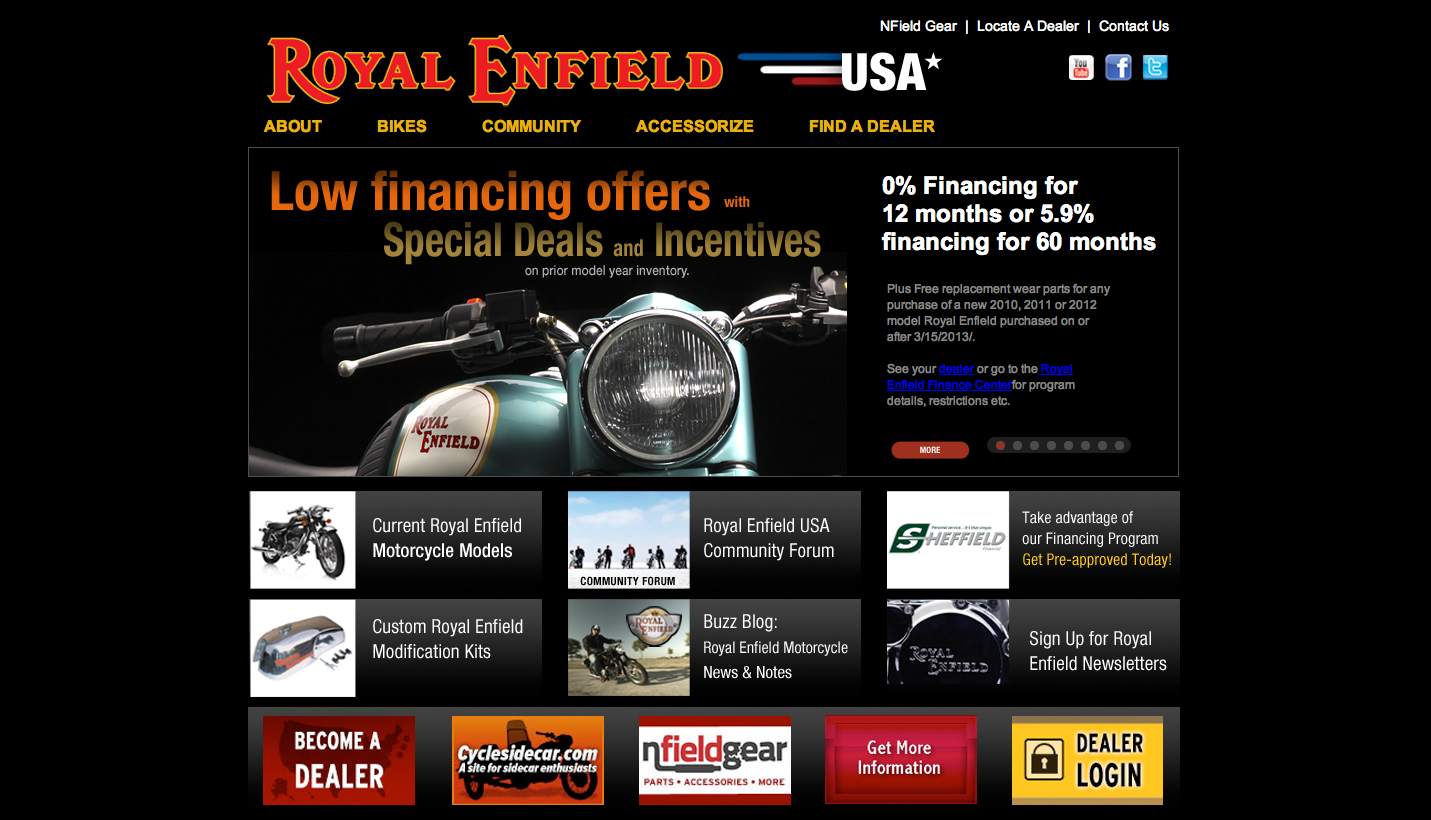 Royal Enfield Homepage