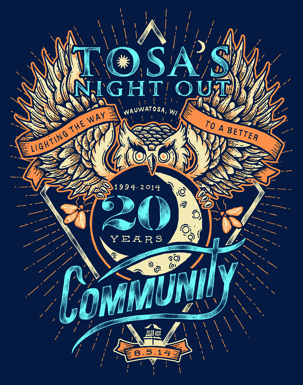 Tosa’s Night Out T-shirt for 2014
