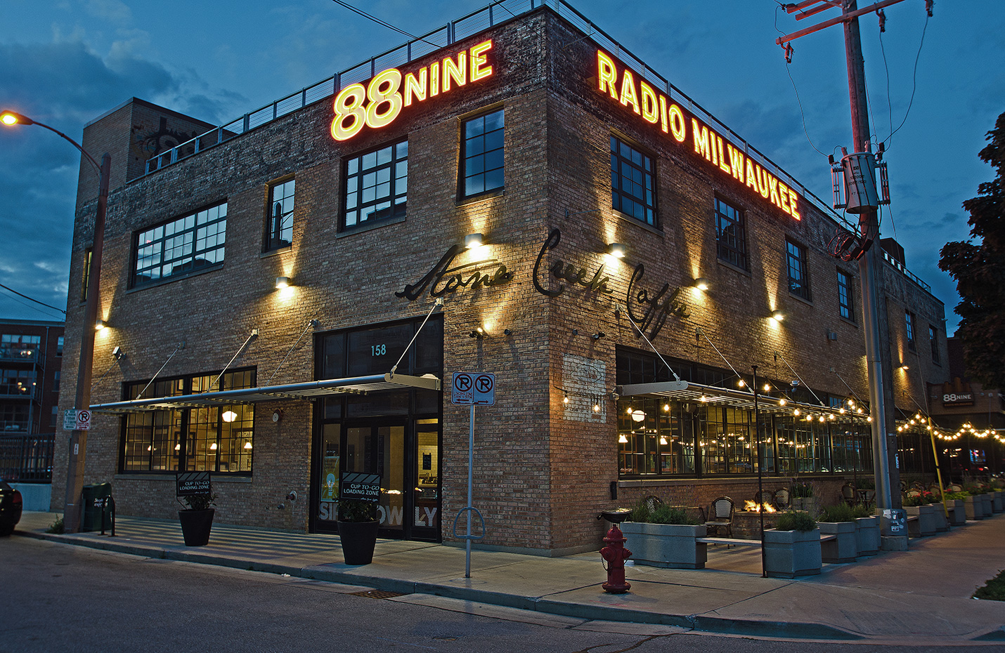 88Nine Radio Milwaukee Exterior Neon signage