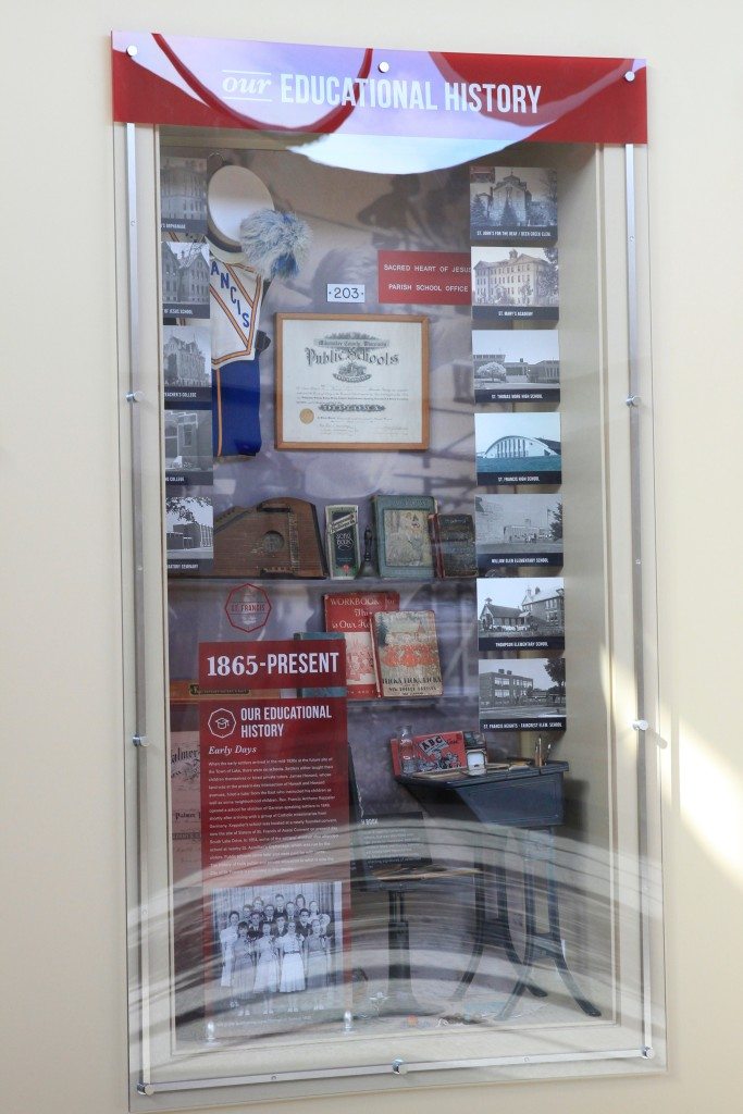 St Francis Historical Society Display Case