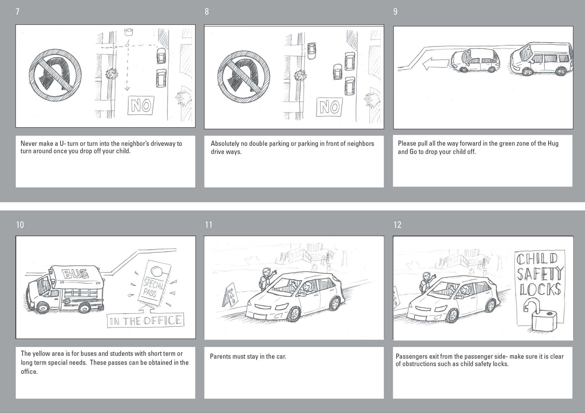 Safe Routes to School Whiteboard Storyboard