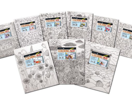 Crescent Coloring Mat Art Boards